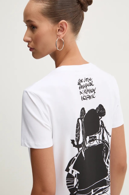 Tričko Desigual CHOI 24WWTK90 bílá