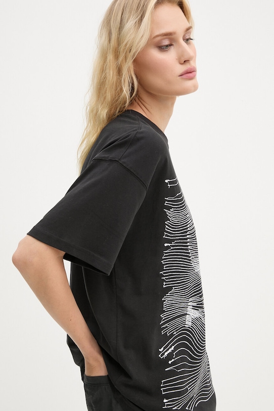 G-Star t-shirt bawełniany aplikacja czarny D25030.D609