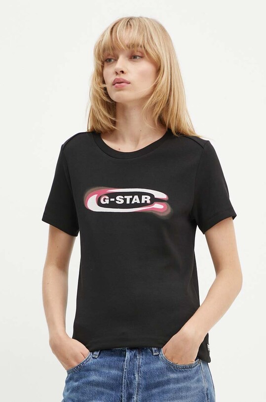 Хлопковая футболка G-Star чёрный D25031.C812