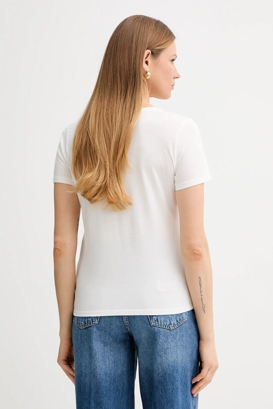 Îmbrăcăminte Morgan tricou DAMOUR DAMOUR alb