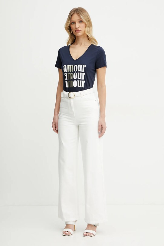 Футболка Morgan DAMOUR DAMOUR тёмно-синий SS25