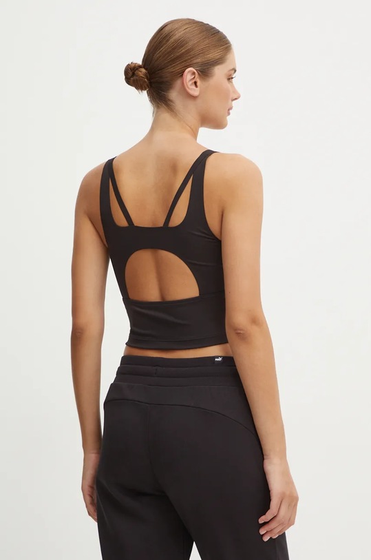 Odzież Puma top do jogi Studio Cloudspun 525754 czarny