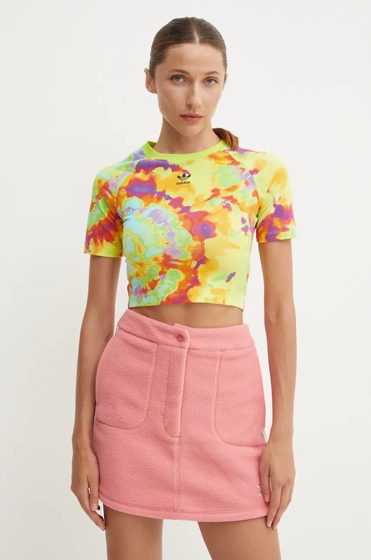 Tričko adidas Originals slim žlutá IY7585