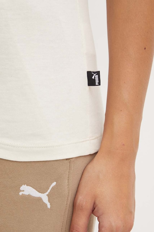 Bavlnené tričko Puma 681490 béžová