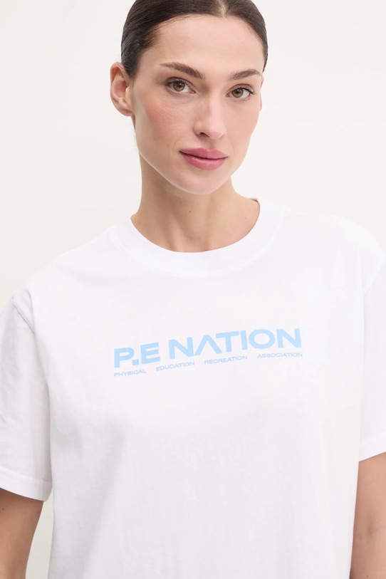Bavlnené tričko P.E Nation Aero SS Tee biela 243T329
