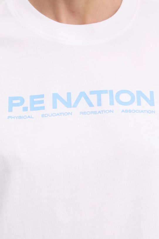 P.E Nation tricou din bumbac Aero SS Tee 243T329 alb