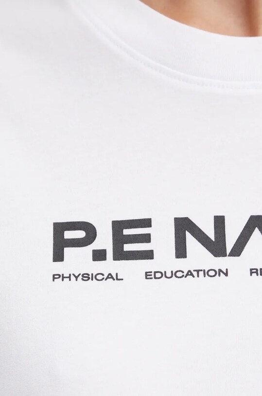 P.E Nation tricou din bumbac Aero SS Tee alb 243T329
