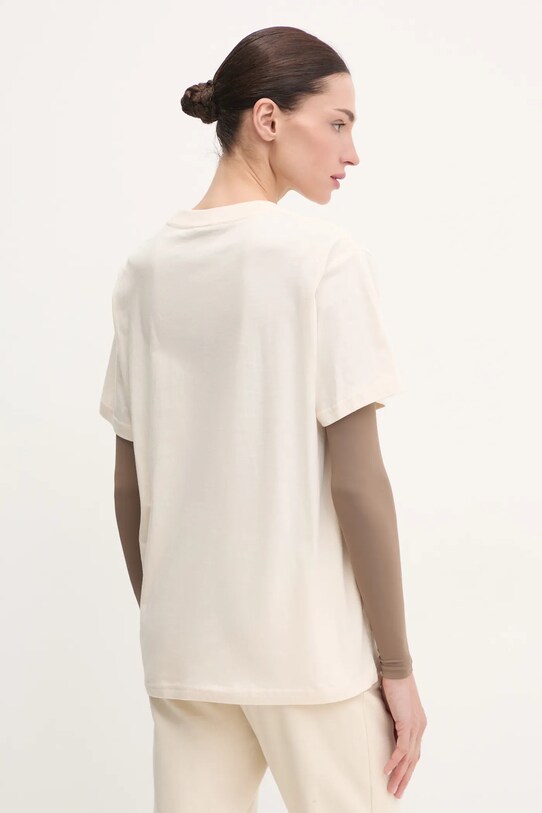 Одежда Хлопковая футболка P.E Nation Aero SS Tee 243T329 бежевый