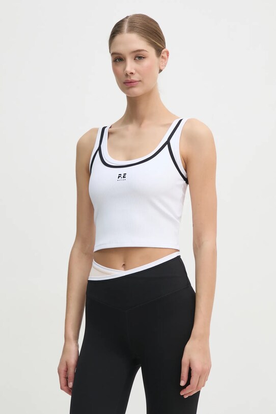 P.E Nation top Forward cu modele alb 243W134