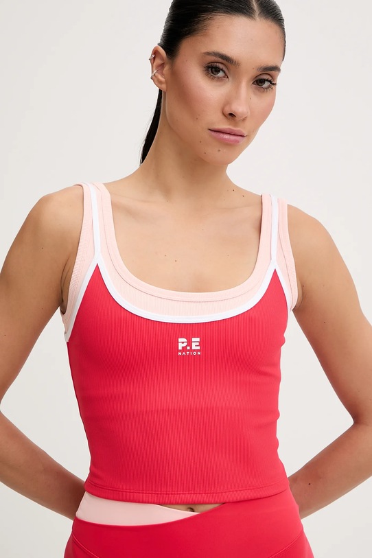 P.E Nation top Forward różowy 243W134