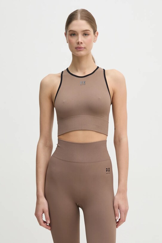 P.E Nation top Restore Seamless maro 243W294