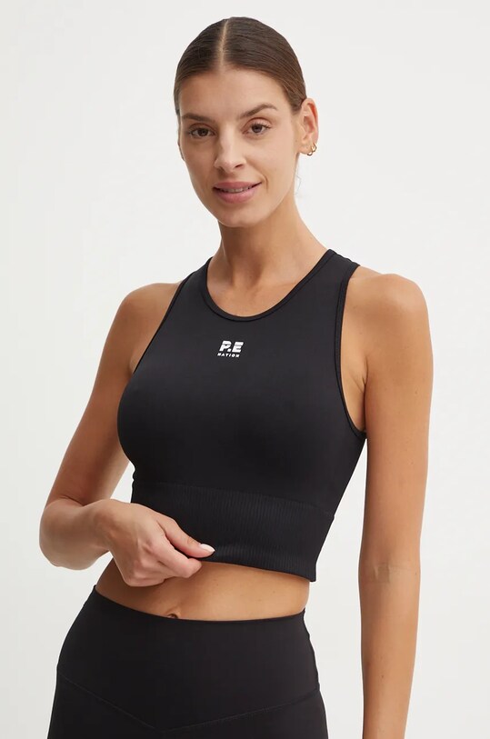P.E Nation top Restore Seamless negru 243W294