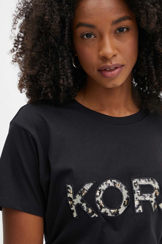 MICHAEL Michael Kors t-shirt bawełniany czarny MF3510J97J