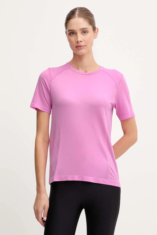 Compressport tricou de alergare Performance cu modele roz ATSW493