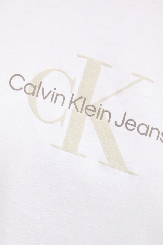 Pamučna majica Calvin Klein Jeans J20J224242 bijela