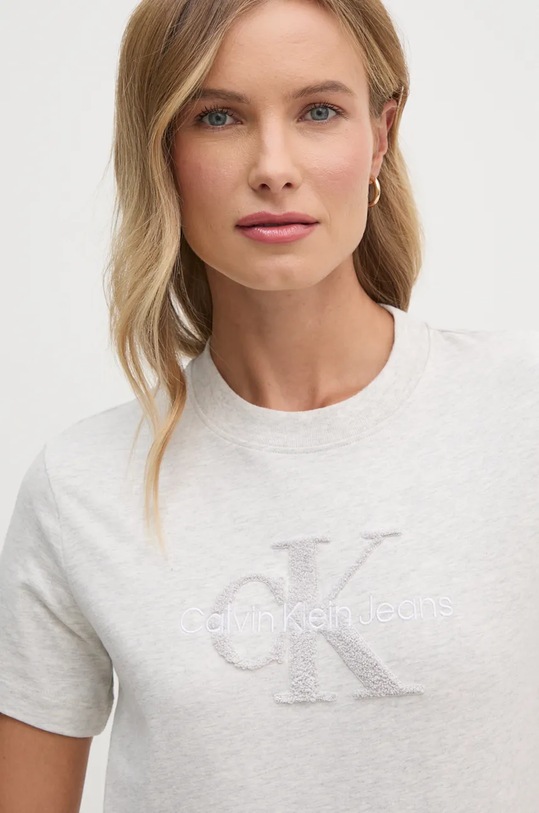 Calvin Klein Jeans t-shirt bawełniany szary J20J224244