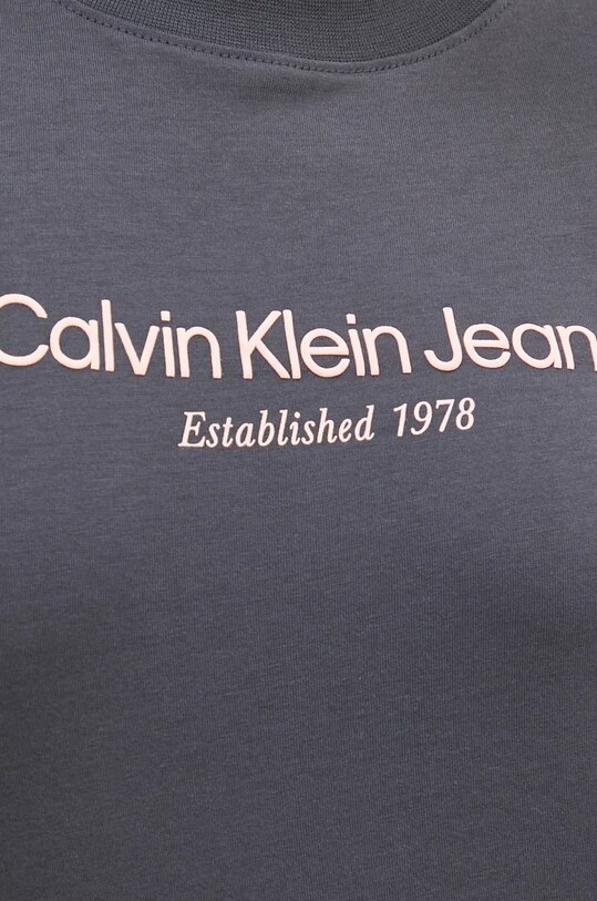 Calvin Klein Jeans t-shirt bawełniany J20J224914 szary