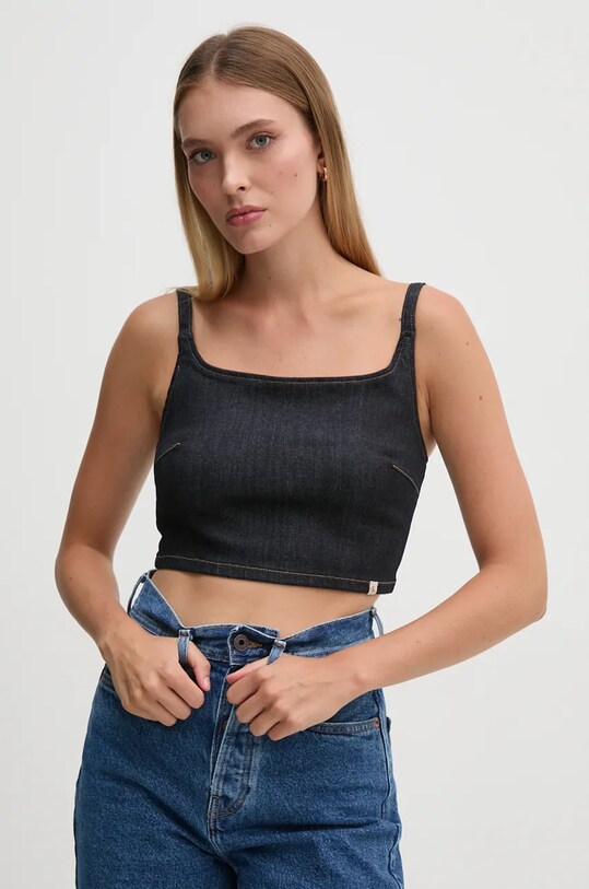 Calvin Klein Jeans top negru J20J224048