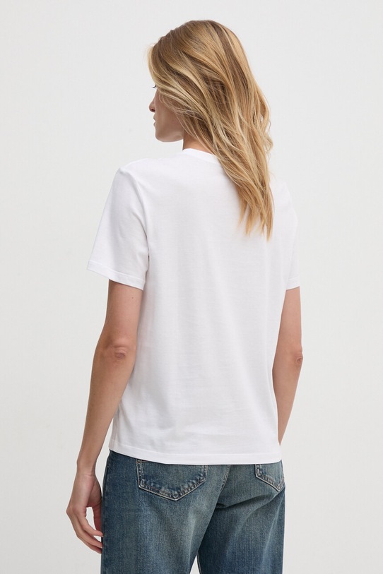 Ρούχα Βαμβακερό μπλουζάκι Calvin Klein Jeans 00040WL260 λευκό