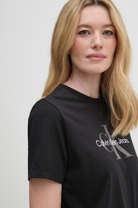 Calvin Klein Jeans t-shirt bawełniany nadruk czarny 00040WL260