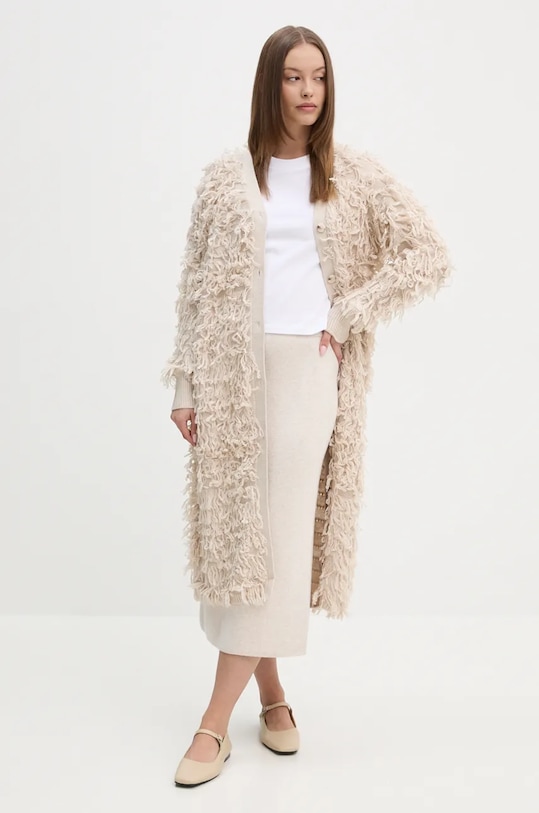 Памучна тениска Calvin Klein Jeans J20J224202 бял NC24