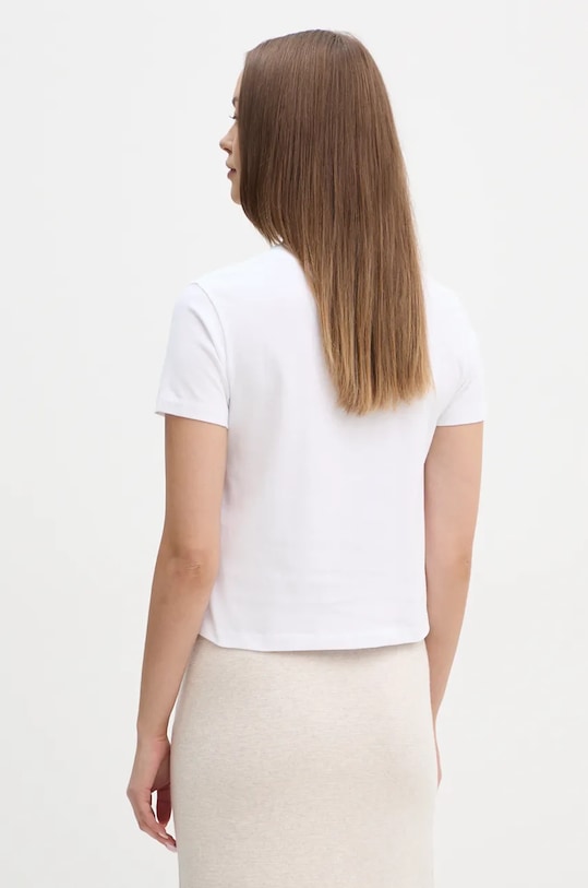 Дрехи Памучна тениска Calvin Klein Jeans J20J224202 бял