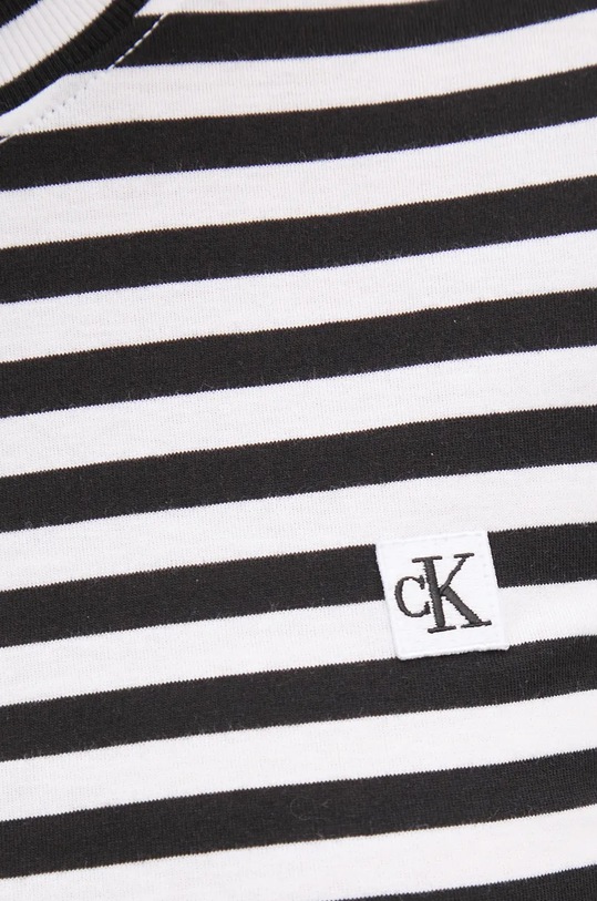 Бавовняний лонгслів Calvin Klein Jeans J20J224549 чорний