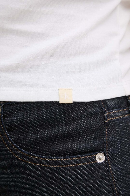 Хлопковая футболка Calvin Klein Jeans J20J224654 белый
