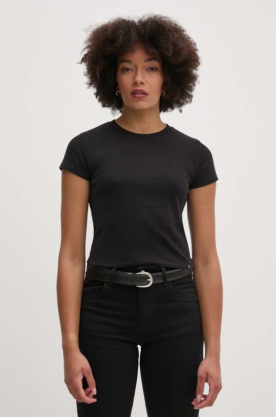 Бавовняна футболка Calvin Klein Jeans бавовна чорний J20J224654