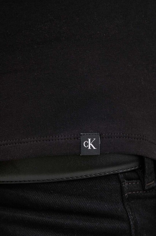 Бавовняна футболка Calvin Klein Jeans J20J224654 чорний