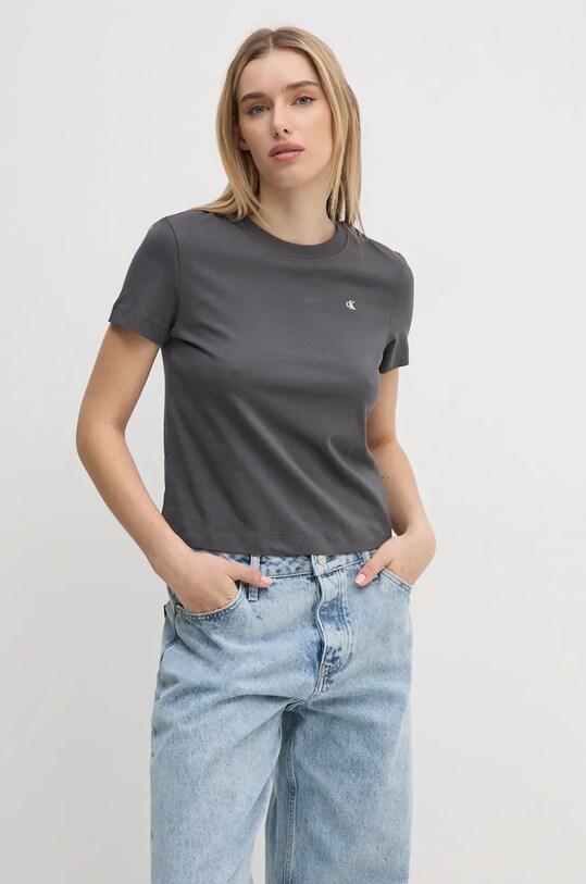 Oblečení Tričko Calvin Klein Jeans J20J225391 šedá