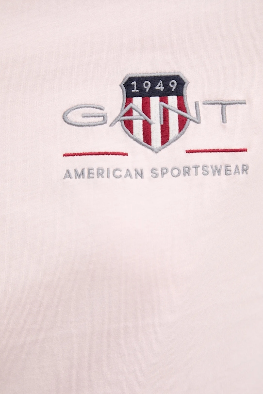 Bavlnené tričko Gant 4200277 ružová