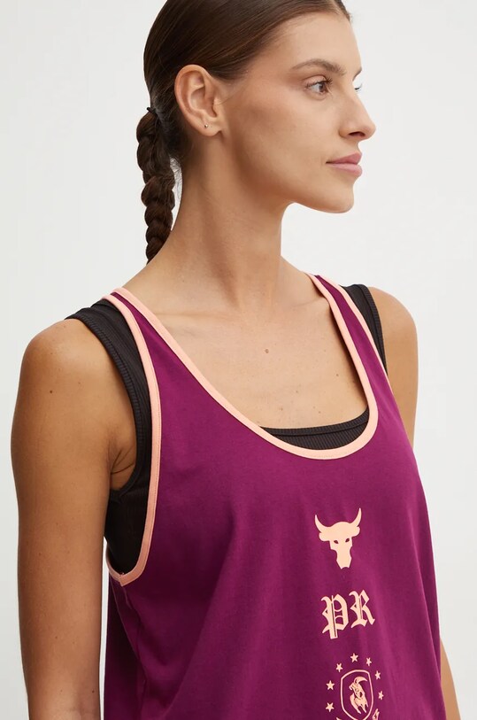 Under Armour top Project Rock 1386439 violet AW24