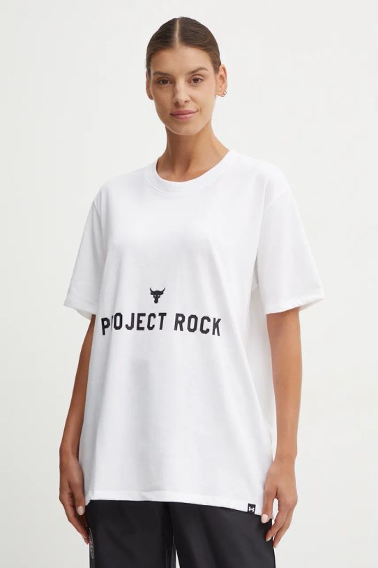 Under Armour t-shirt Project Rock pozostałe biały 1386440