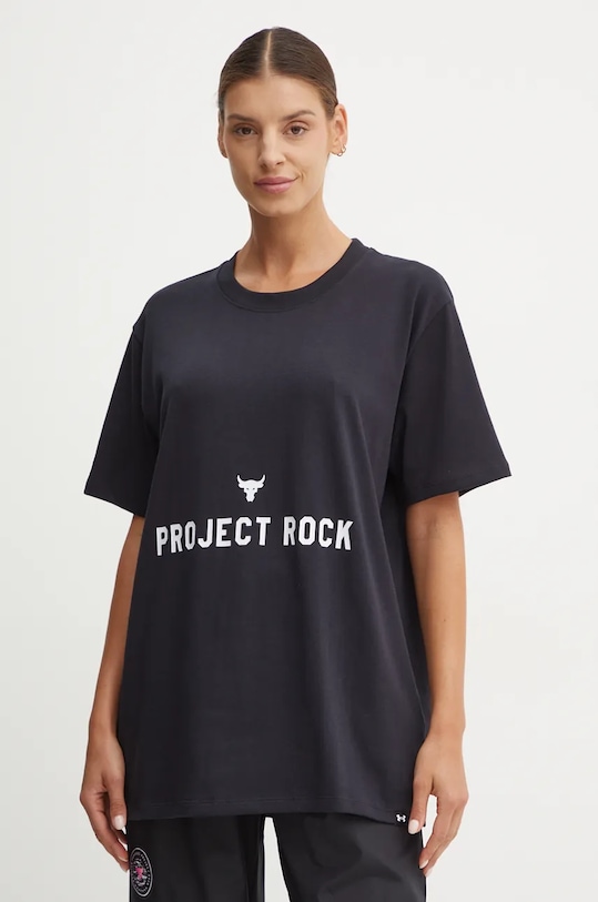 Under Armour tricou Project Rock print negru 1386440