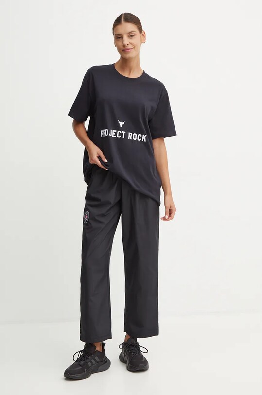 Under Armour t-shirt Project Rock 1386440 czarny AW24