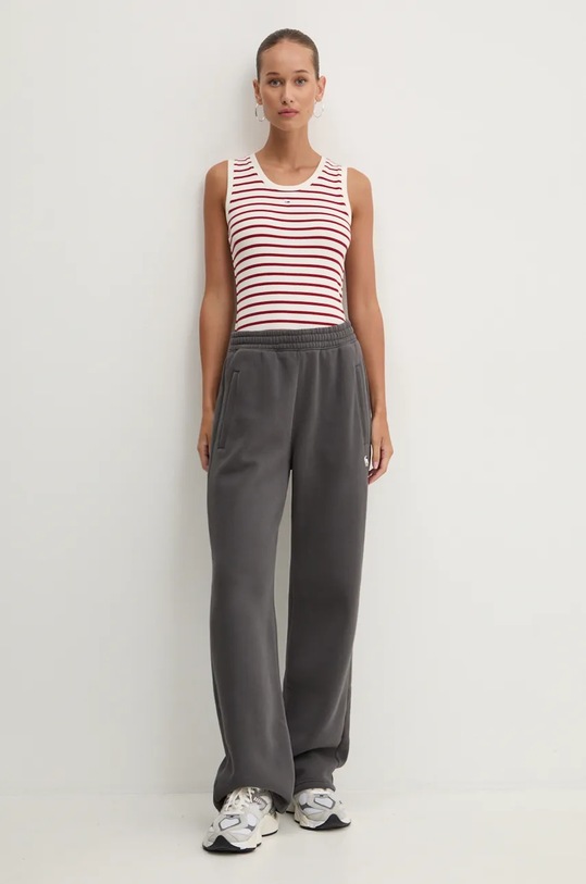 Tommy Jeans top DW0DW19816 bordowy AW24