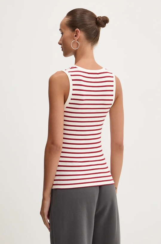 Odzież Tommy Jeans top DW0DW19816 bordowy