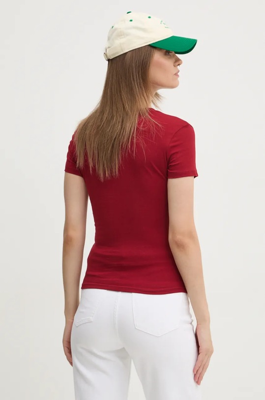 Одежда Хлопковая футболка Tommy Jeans DW0DW18785 бордо