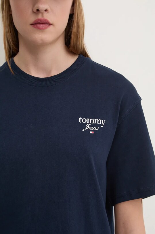 Tommy Jeans t-shirt bawełniany DW0DW18786 granatowy