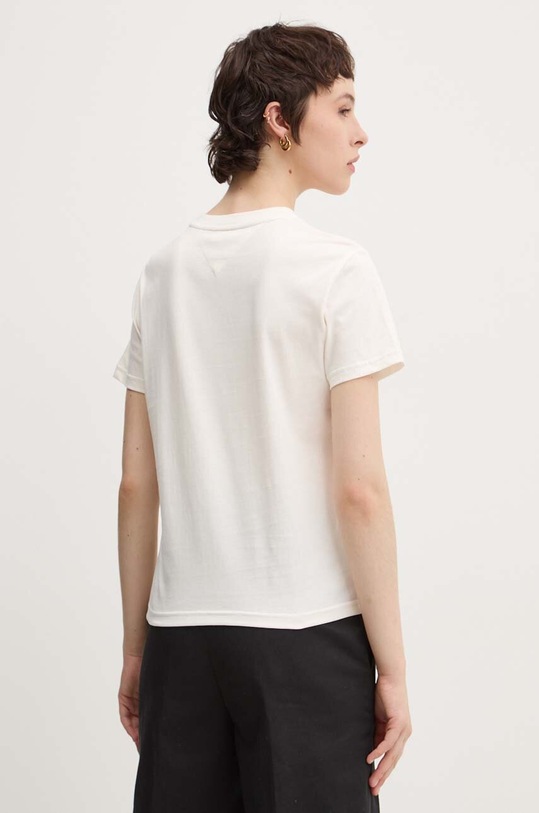 Одяг Бавовняна футболка Tommy Jeans DW0DW18795 бежевий