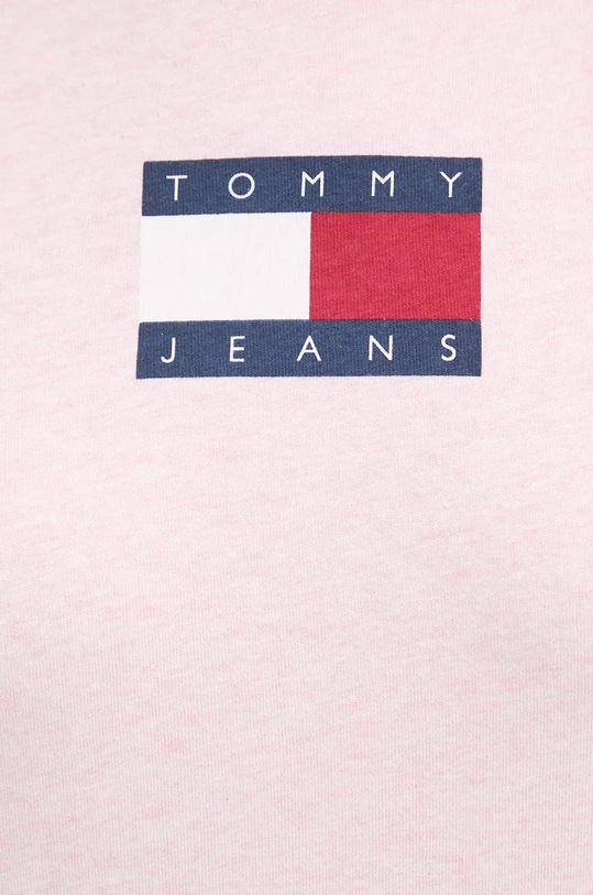 Бавовняна футболка Tommy Jeans рожевий DW0DW18796