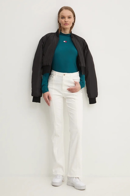 Longsleeve Tommy Jeans DW0DW18806 τιρκουάζ AW24