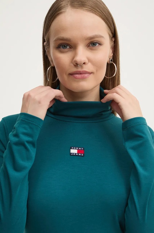 Longsleeve Tommy Jeans τιρκουάζ DW0DW18806