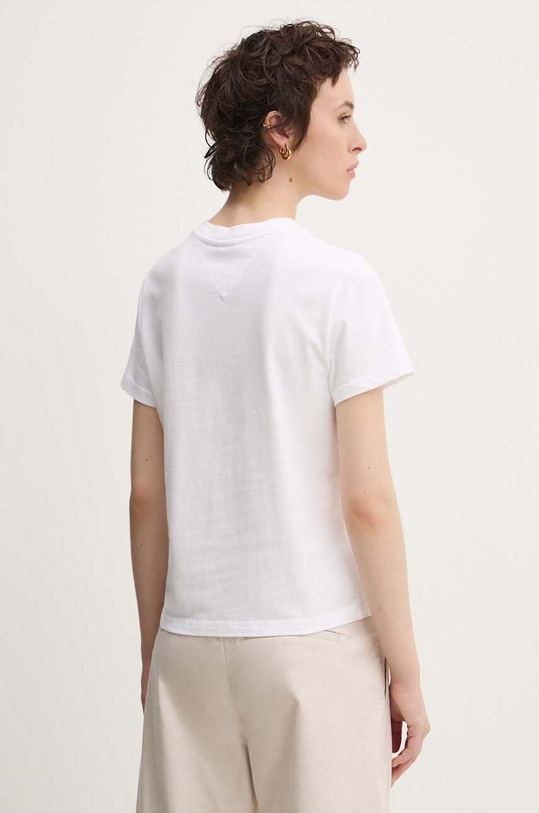 Oblečenie Bavlnené tričko Tommy Jeans DW0DW19826 biela
