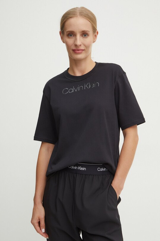 Calvin Klein Performance t-shirt nadruk czarny 00GWF4K112