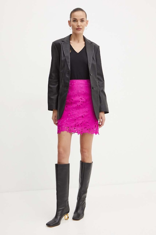 Тениска Morgan DILAYA DILAYA черен AW24
