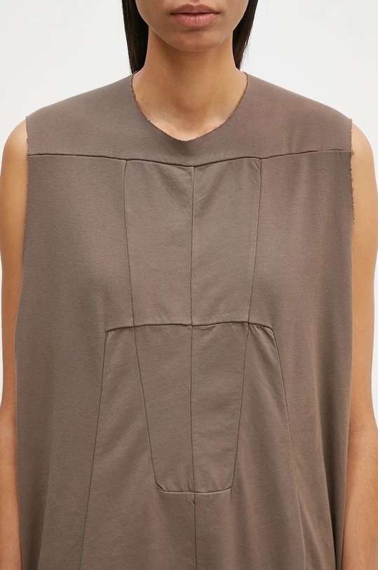 Rick Owens top in cotone Luxor grigio DS02D2111.RNP