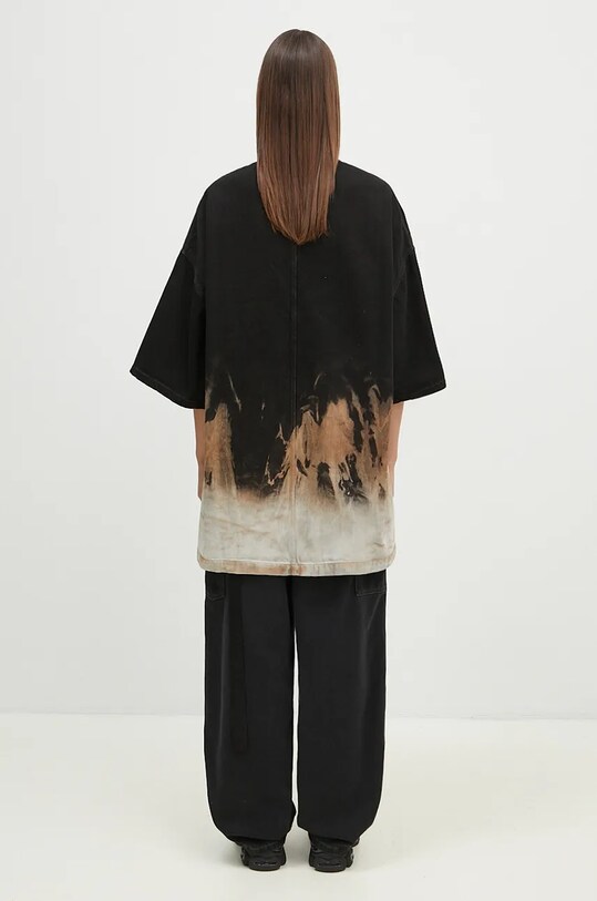 Odzież Rick Owens t-shirt jeansowy Tommy T DS02D2203.BSUN czarny