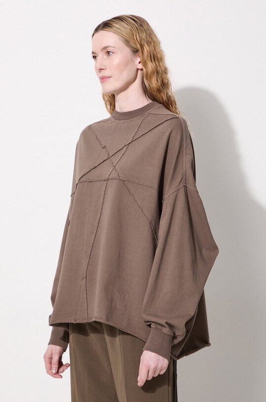 Pamučna dukserica Rick Owens Crater T siva DS02D2235.RIGET1
